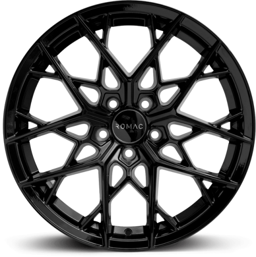 romac vortex gloss black van wheel